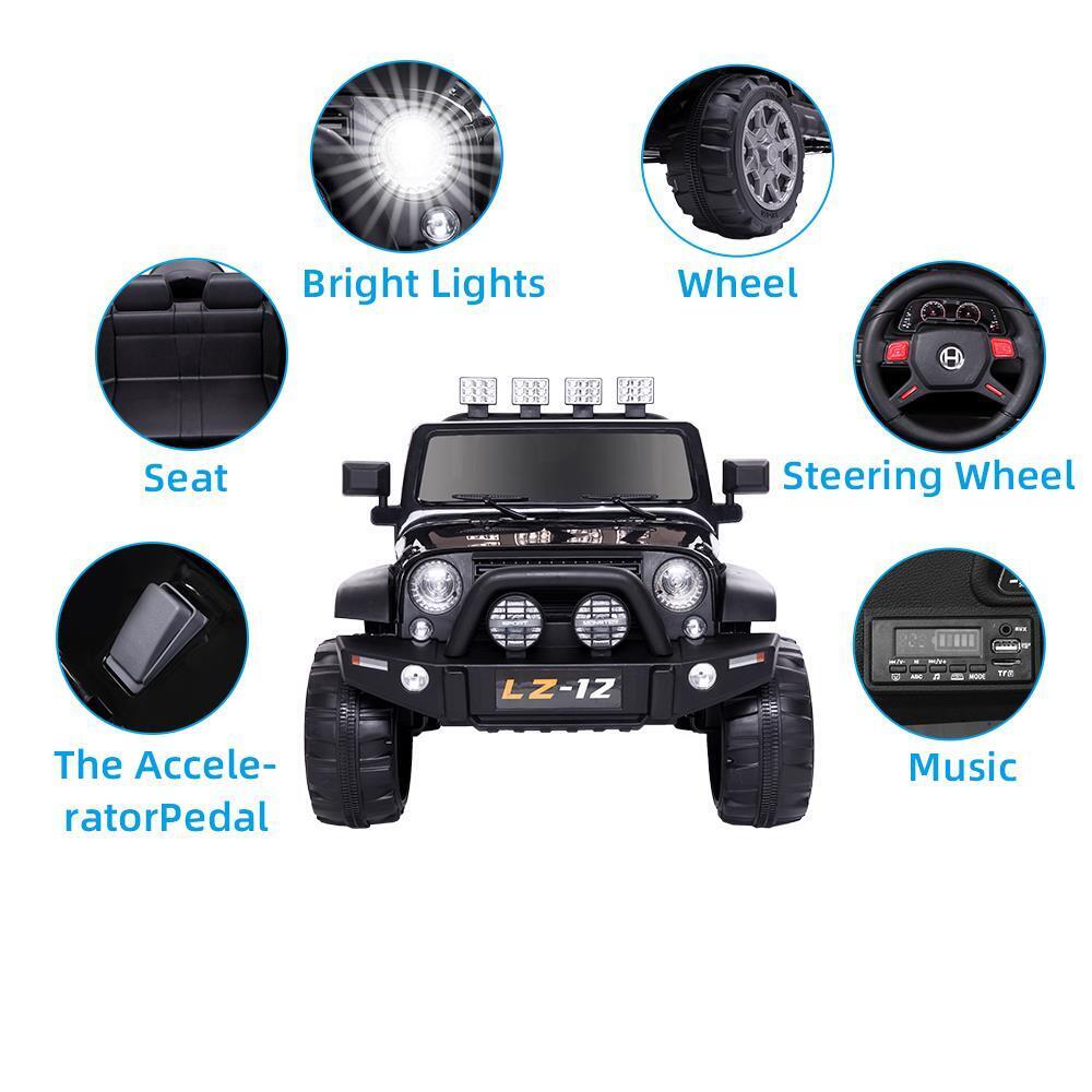 Electric Ride-On Car for Kids with Remote Control and Music - Supports up to 110 lbs