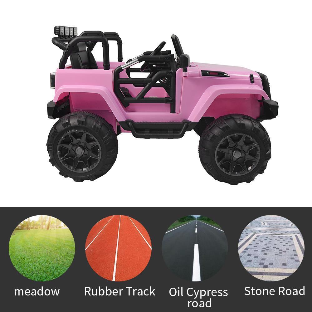 Electric Ride-On Car Truck for Kids with Remote Control, MP3 Player, and LED Lights - 3 Speed Options