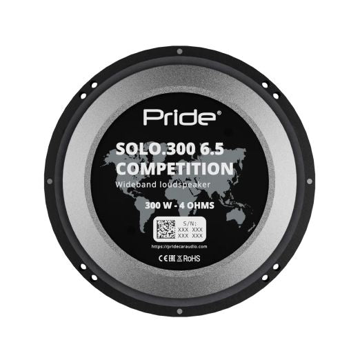 Pride Audio Solo 300 Competition 6.5" 300W RMS Midrange Speakers (Pair)