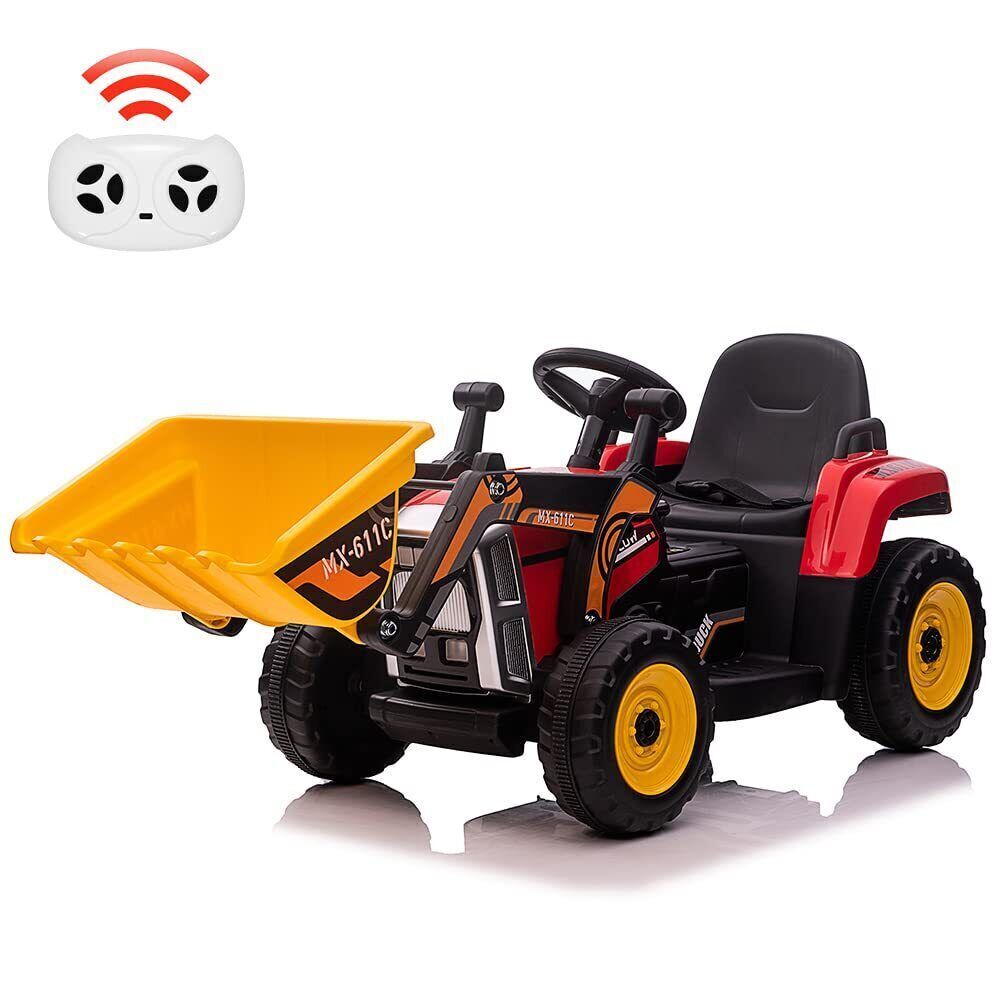 Excavate Fun with Our 12V Electric Ride-On Digger Truck for Kids - 3 Speeds, 7-LED Lights