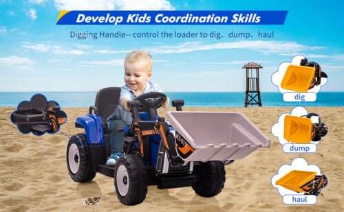 Excavator Digger Truck Ride-On Toy for Kids - Perfect Christmas or Birthday Gift