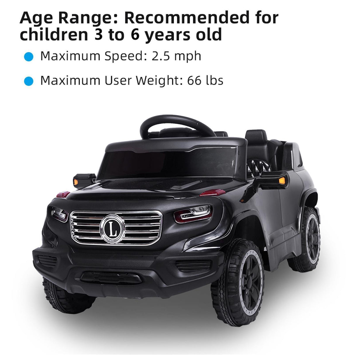 Exciting 6V Electric Ride-On Car for Kids with Remote Control, Music, and 4 Color Options