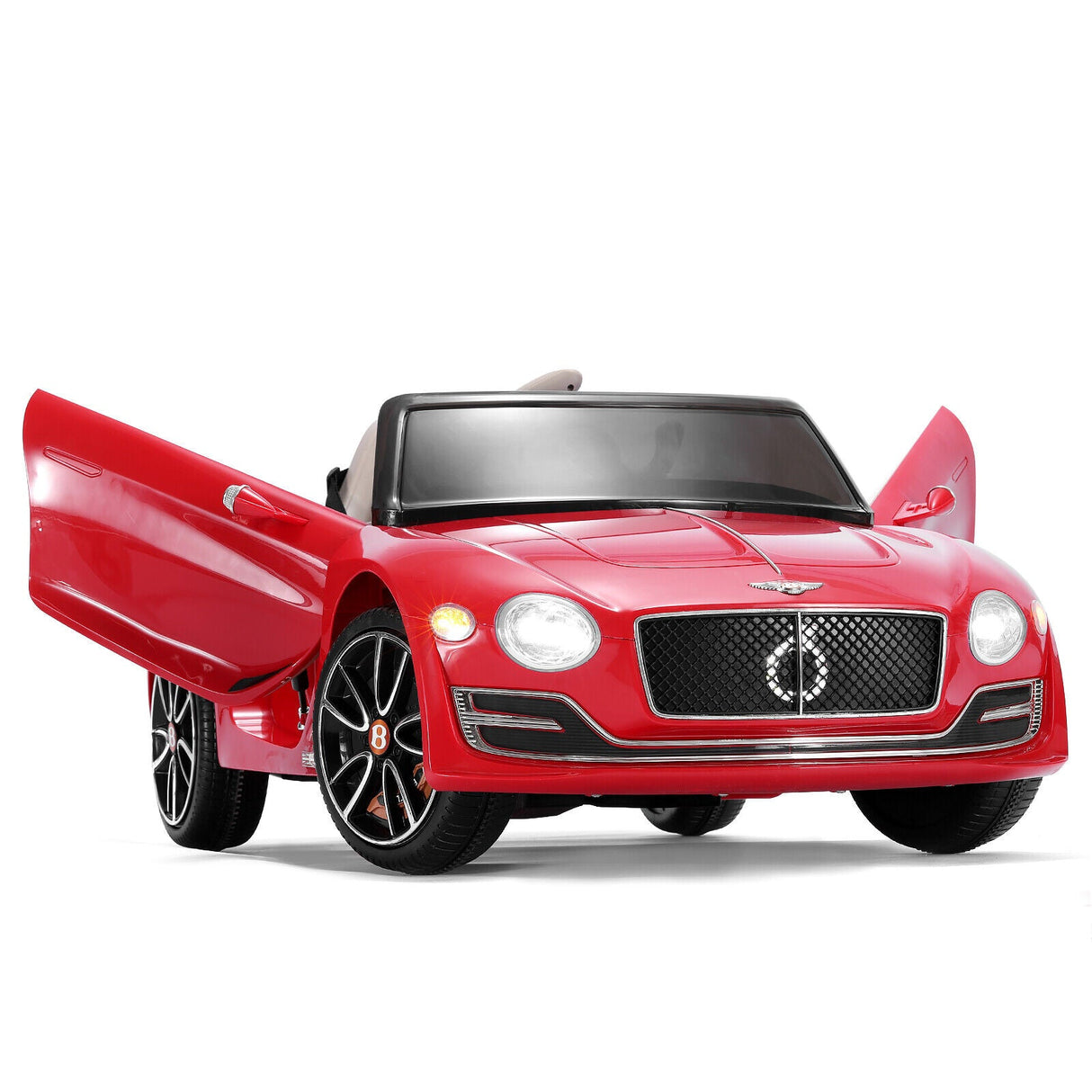 12V Bentley Style Kids Ride On Electric Toy Car with Remote Control and LED Lights