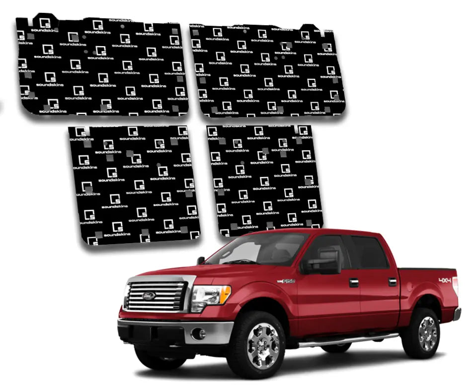 SoundSkins | 2009-2014 Ford F-150 Door Sound Deadening Vehicle Specific Kit | SSK-F1504DRV2 | 3 Layers (Acoustic Foam, Foil, Rubber Butyl), 30 sq ft SoundSkins Global