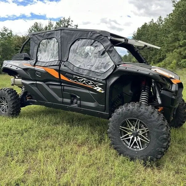 Falcon Ridge KAW-KRX4-SDK01-Z upper soft doors on Kawasaki Teryx KRX 4 - main view