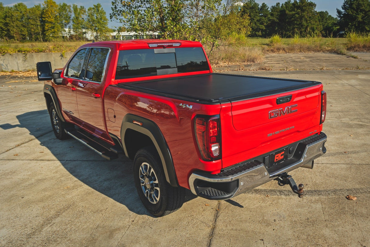 Rough Country Powered Retractable Bed Cover Chevy GMC 2500HD 3500HD