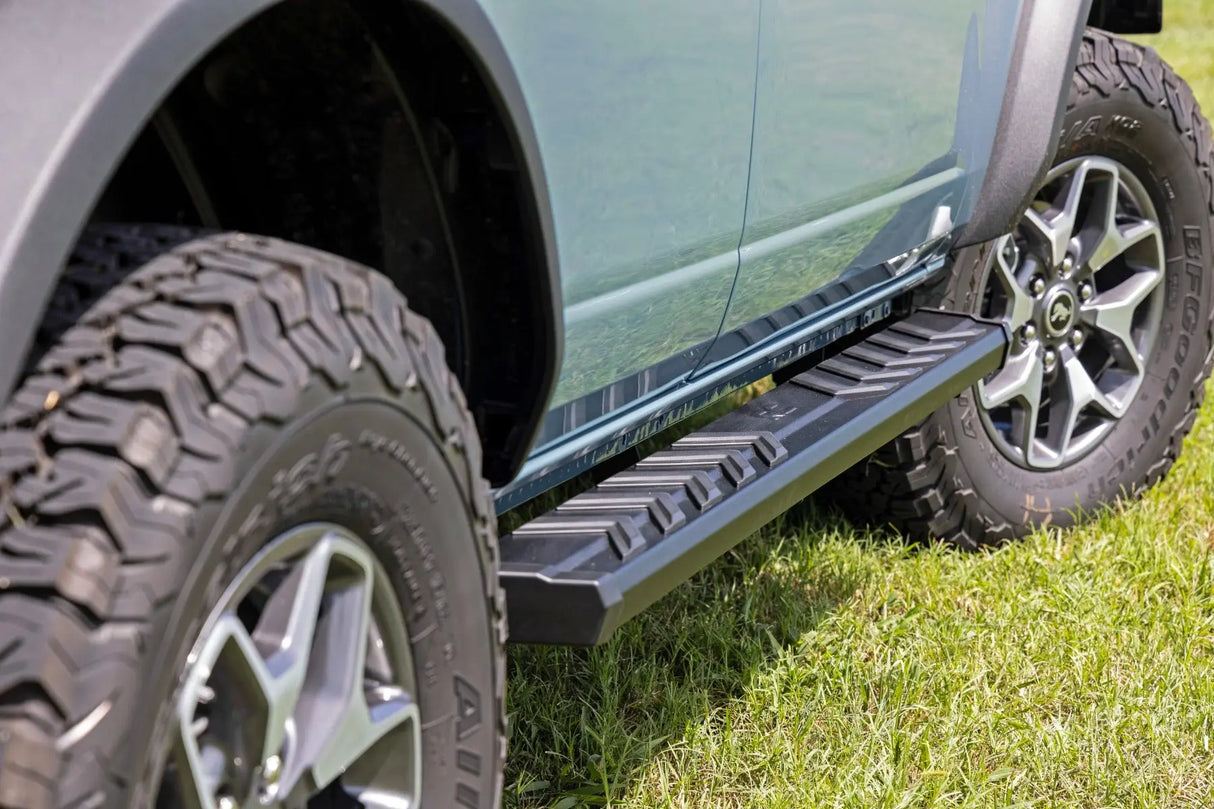 Rough Country BA2 Running Boards Side Step Bars 4-Door Ford Bronco 4WD 2021-2026 41007A