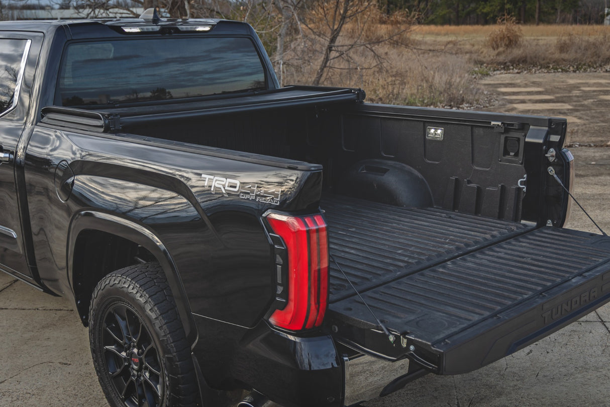 Rough Country Soft Tri-Fold Bed Cover for Toyota Tundra 2022-2026
