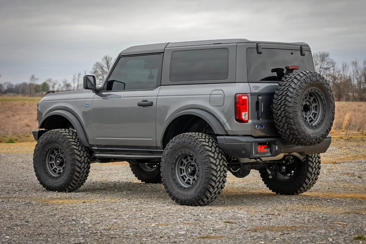 Rough Country OV2 Running Boards Side Step Bars 2-Door Ford Bronco 4WD 2021-2026 14004
