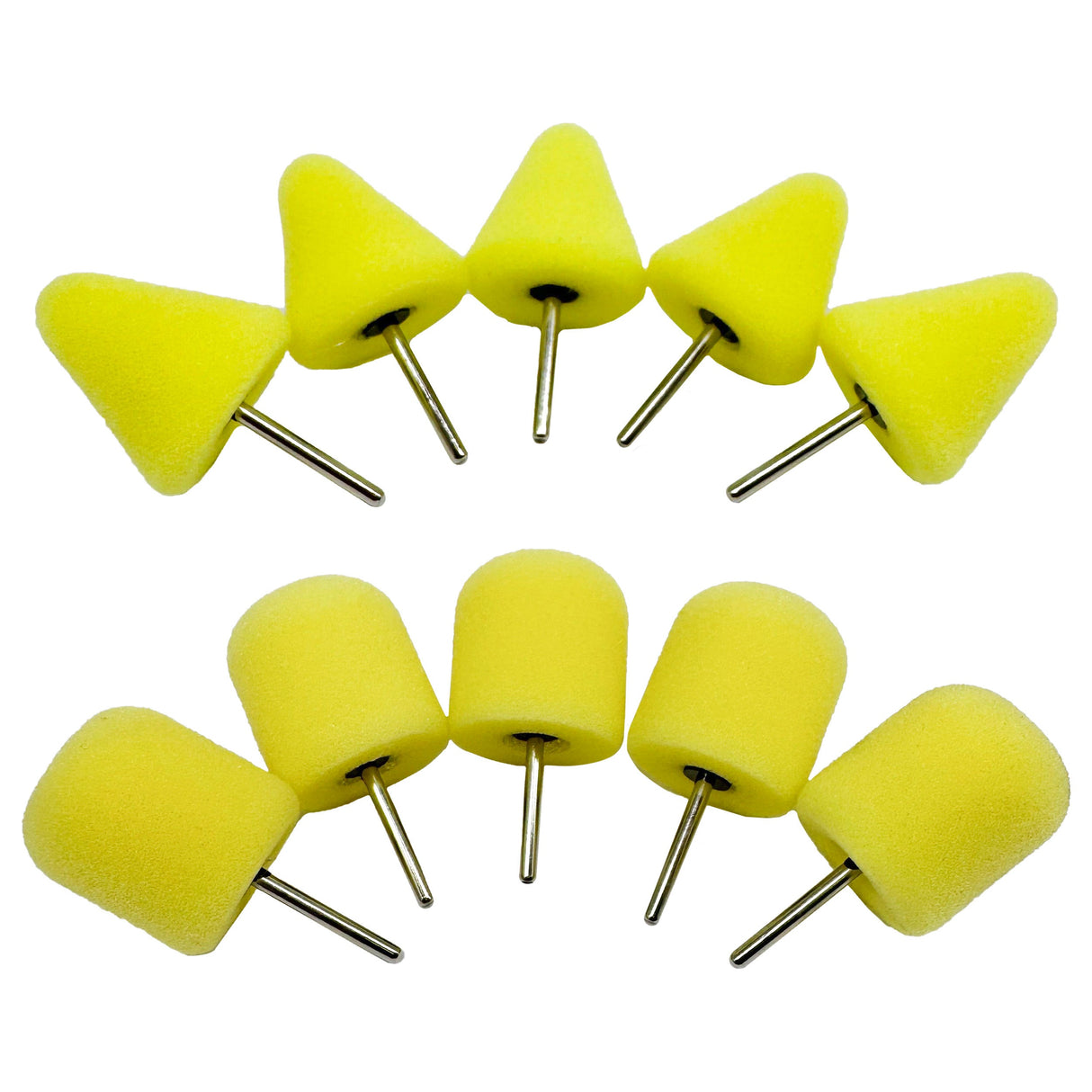 1/8" Shank Foam Polishing Bits: 5 Pack