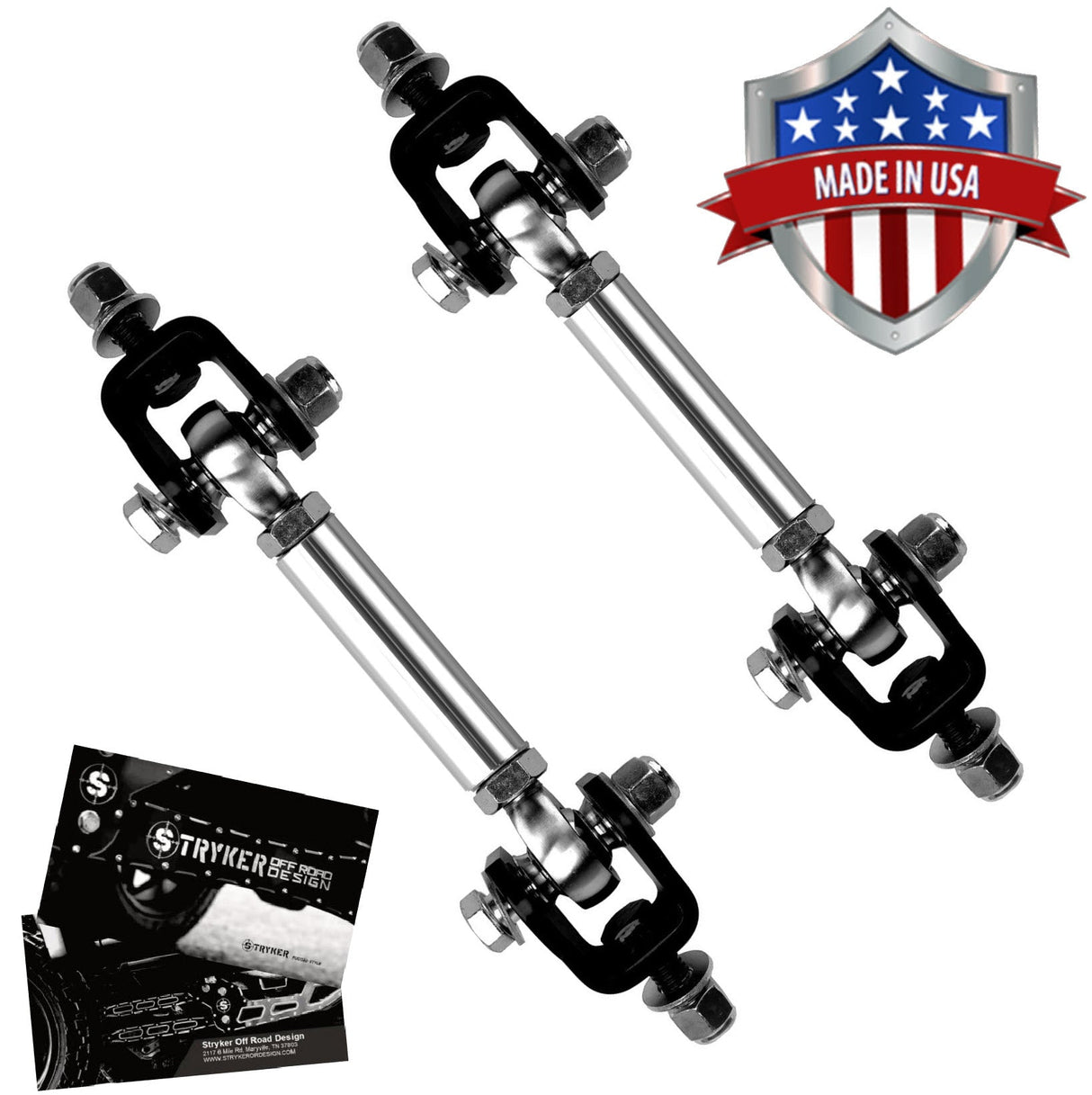 Sway Bar End Link Kit (Pair) for 2023-2026 Ford Super Duty Stryker Off Road Design