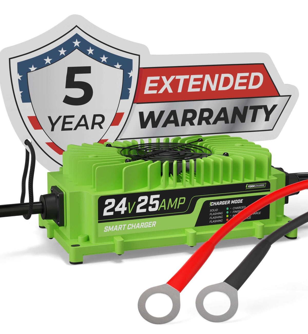 REFURBISHED - FORM 24 Volt Battery Charger for Genie Skyjack, JLG Scissor Lift, Forklift, Electric Pallet Jack, Floor Scrubber - 24V 25A