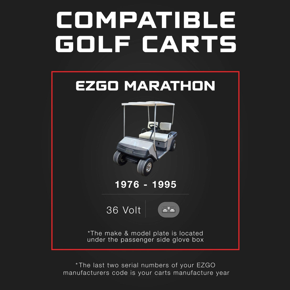 EZGO 36V Golf Cart Charger - Marathon - SB50 Anderson Plug - Lead Acid - PRO VERSION FORM Charge