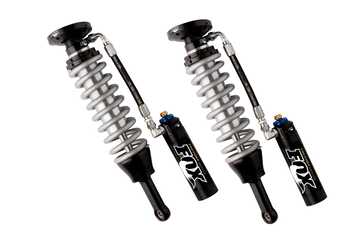 FOX 2.5 Coilover Shocks w/ DSC Reservoir Adjuster | 0-2 Inch Lift | Factory Series | Chevy Silverado and GMC Sierra 1500 (07-18) FOX