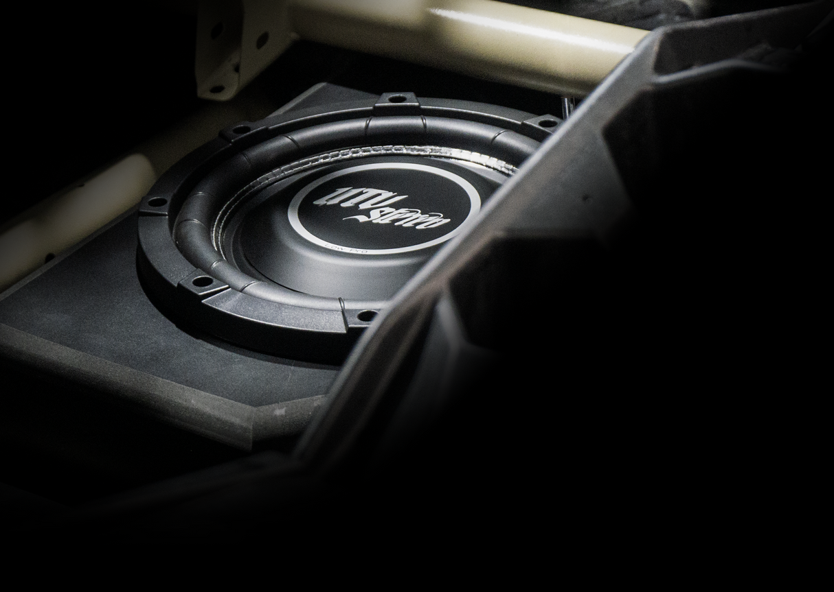 '17+ Can-Am® X3 Rear Low-Profile Driver Side 10” Subwoofer Enclosure – Unloaded | UTVS-X3-ENC-LP-RDRIVER UTV Stereo