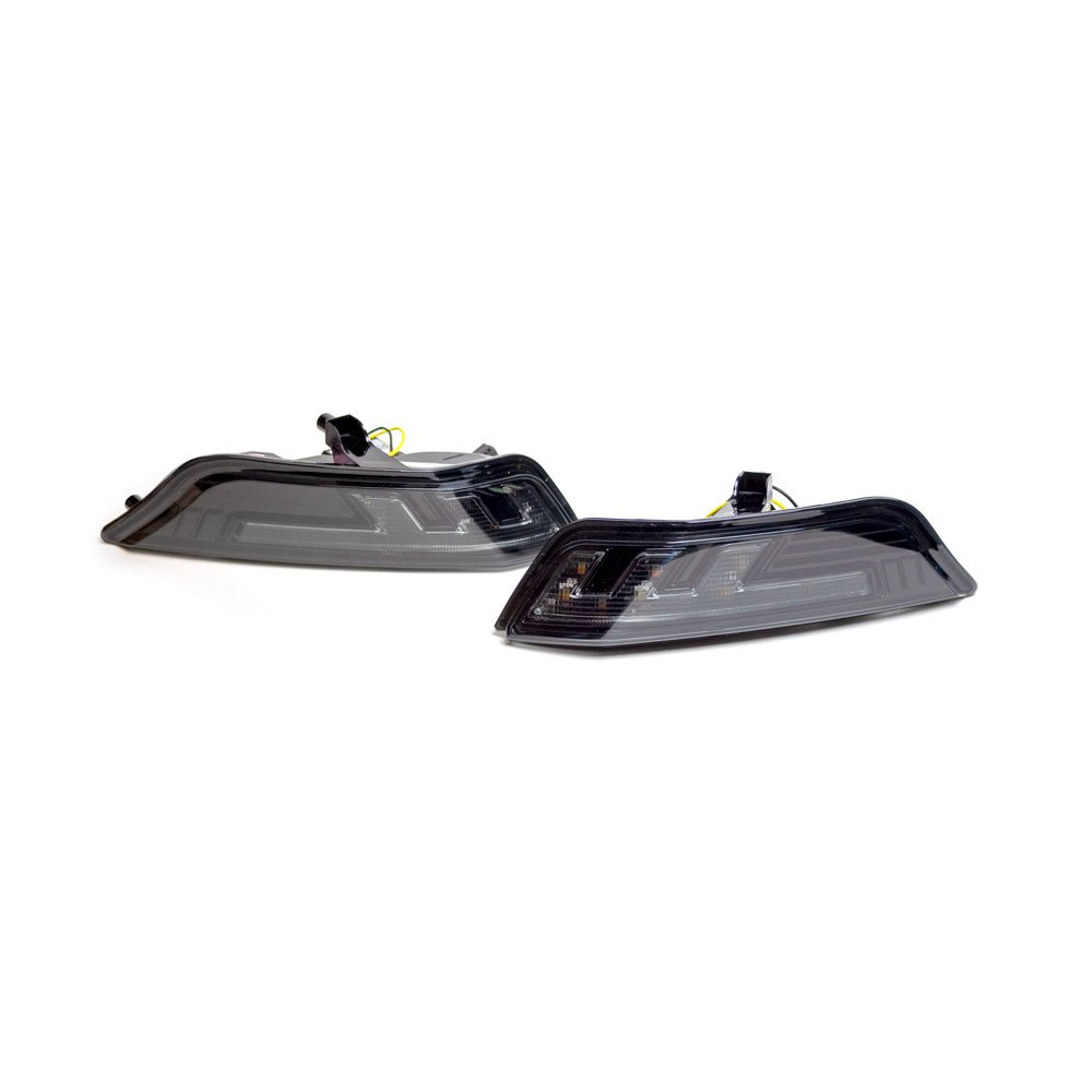 Ford Mustang 15-17 Front Bumper Corner Fender Light Kit LED Smoked