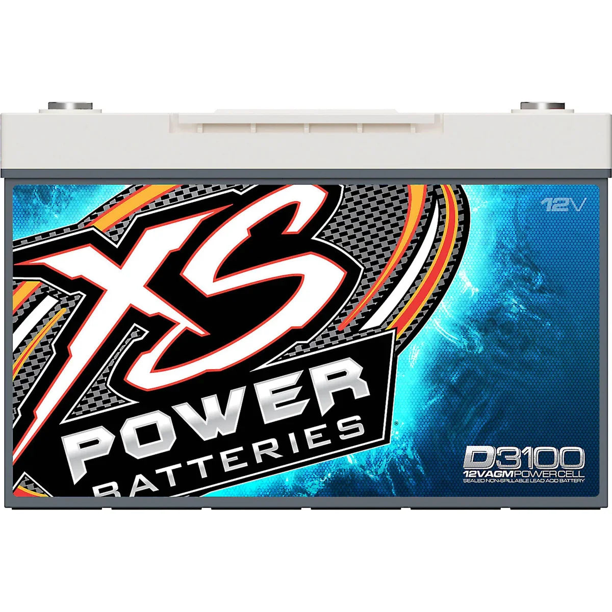 XS Power D3100 12V Group 31 AGM 5000 Amp Battery w/ FREE 580 Top Post Terminals