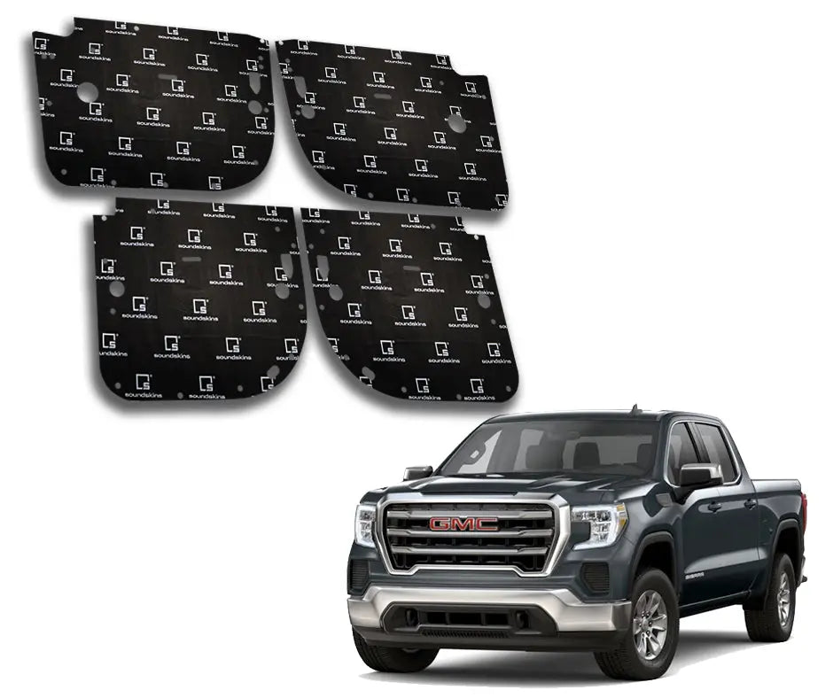 SoundSkins | 2019+ GMC Sierra 4 Door Sound Deadening Vehicle Specific Kit | SSK-SIER4DRV2 | 3 Layers (Acoustic Foam, Foil, Rubber Butyl), 30 sq ft SoundSkins Global