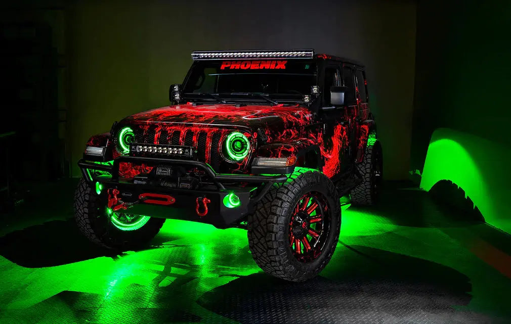 ORACLE LIGHTING LED ILLUMINATED WHEEL RINGS - COLORSHIFT oracle
