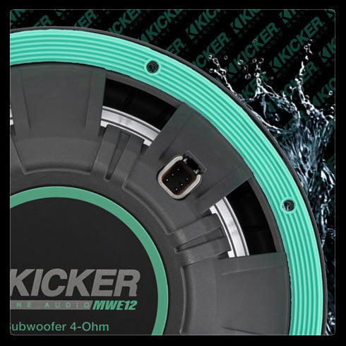 KICKER Premium MWE Enclosure Marine Subwoofer