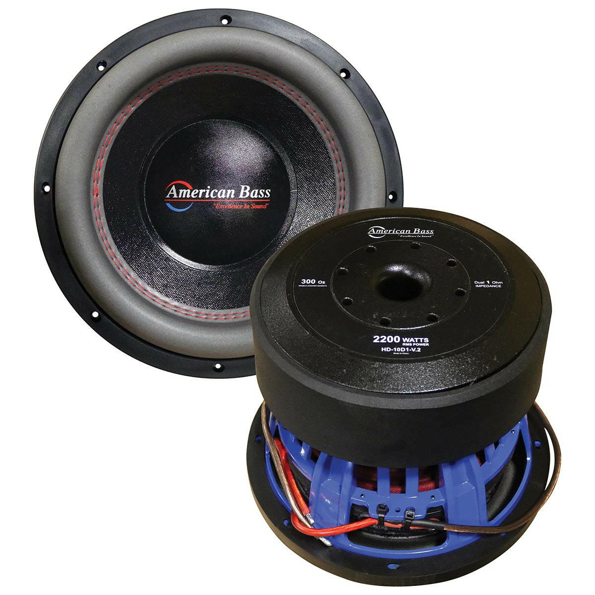HD 10″ Car Subwoofer | 2000 Watts RMS | Dual Voice Coil 1 Ohm or 2 Ohm