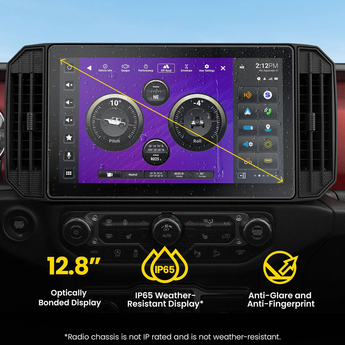Stinger HORIZON12 12" Radio Fully Integrated Kit W/ Vehicle And Off-Road I '18-'23 Jeep JL Wranglers/ '20-'23 Jeep JT Gladiators
