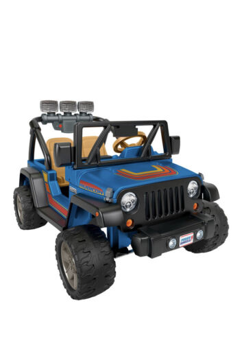 Hot Wheels Jeep Wrangler Ride-On - Blue (CBG61) - 2 Seater