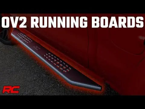 Rough Country OV2 Running Boards Side Step Bars 4-Door Ford Bronco 4WD 2021-2026 14007