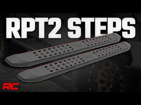 Rough Country RPT2 Running Boards Side Steps Double Cab Toyota Tacoma 2WD 4WD 2024-2026 44011