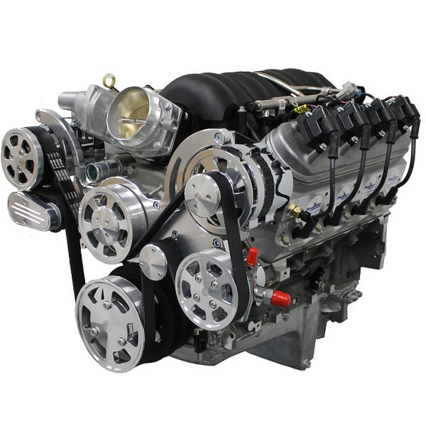 GM LS Compatible Front Accessory Drive - Full Serpentine with Alternator | Power Steering | Water Pump | Brackets and Bolts