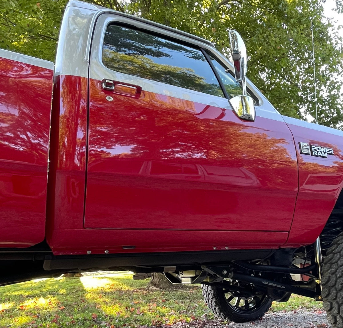 72-93 Dodge Amp Research Power Folding Step Kit