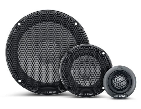 Alpine R2-S653 6.5" 3-Way Component Speakers (Pair) Alpine