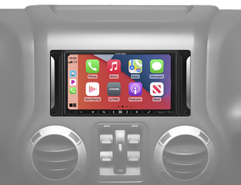 Alpine i407-WRA-JK 6.95" Digital Media Receiver - Jeep Wrangler JK 11-18 Alpine