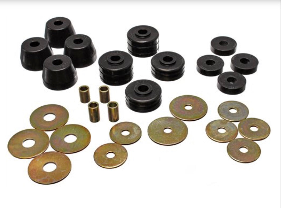 72-93 Dodge Truck Body Mount Bushing Kit With All New Hardware Meyer Distributors
