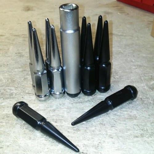 Black Spiked Lug Nut 12x1.5 *SOLD INDIVIDUALLY!*