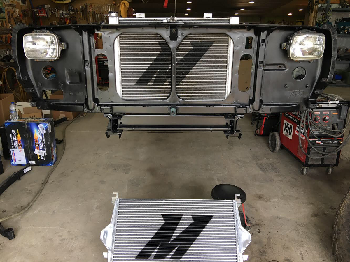 First Gen Cummins Mishimoto intercooler install kit. (NOT AN INTERCOOLER)