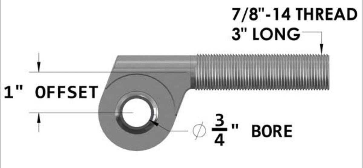 7/8 x 3/4 Offset Rod Ends