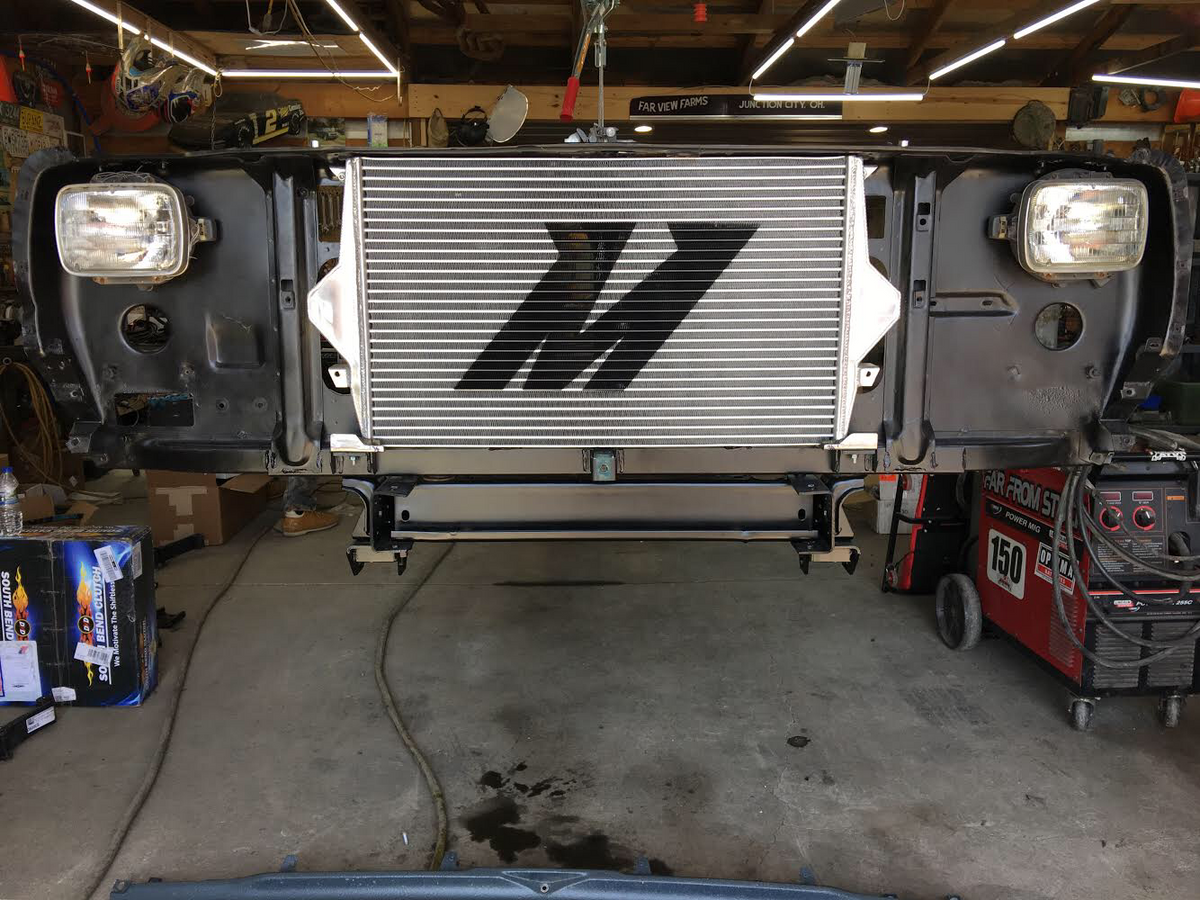 First Gen Cummins Mishimoto intercooler install kit. (NOT AN INTERCOOLER)