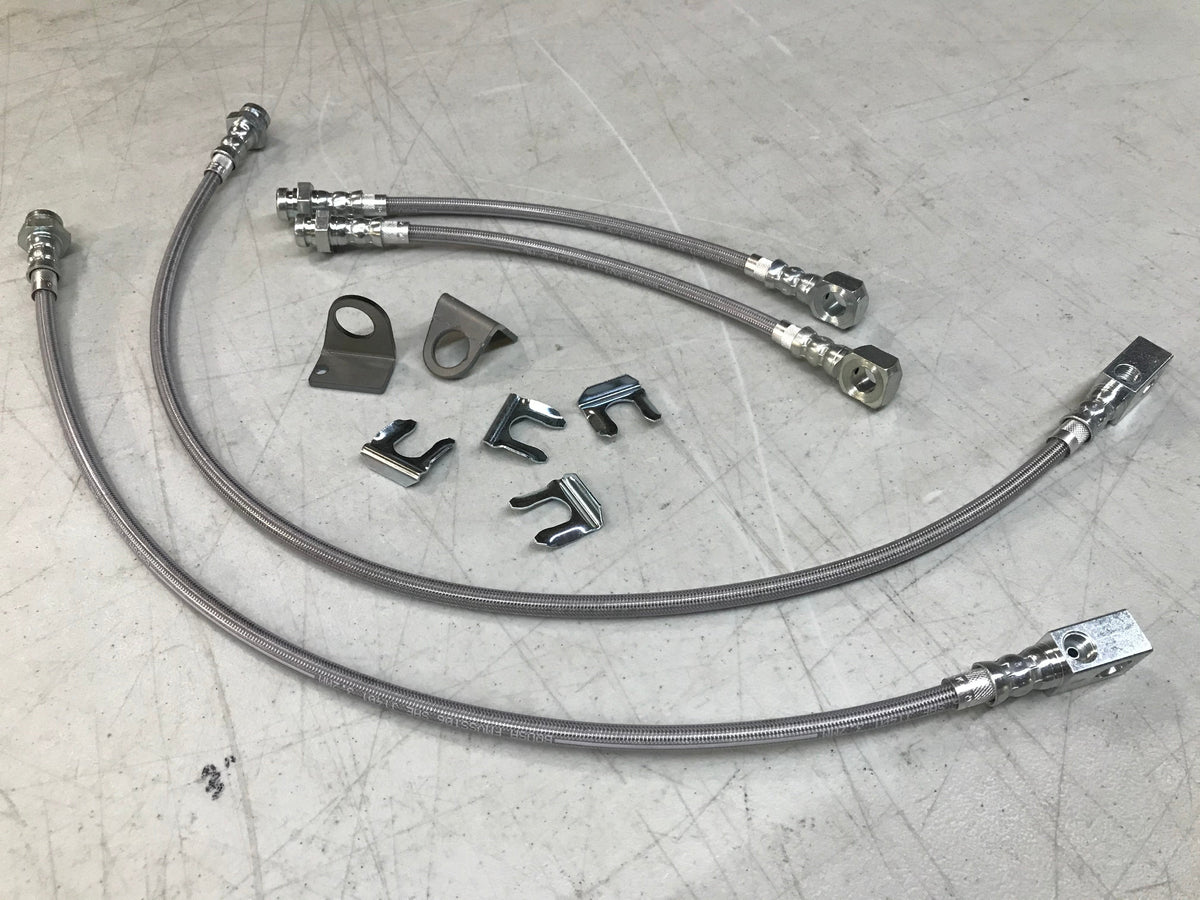 Dodge 72-93 Stainless Steel Braided Brake Line REAR, For Lift Height 0-8”
