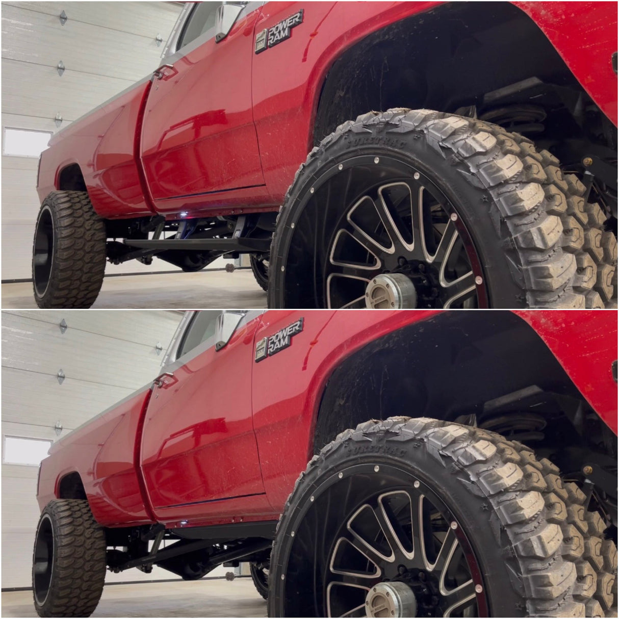 72-93 Dodge Amp Research Power Folding Step Kit