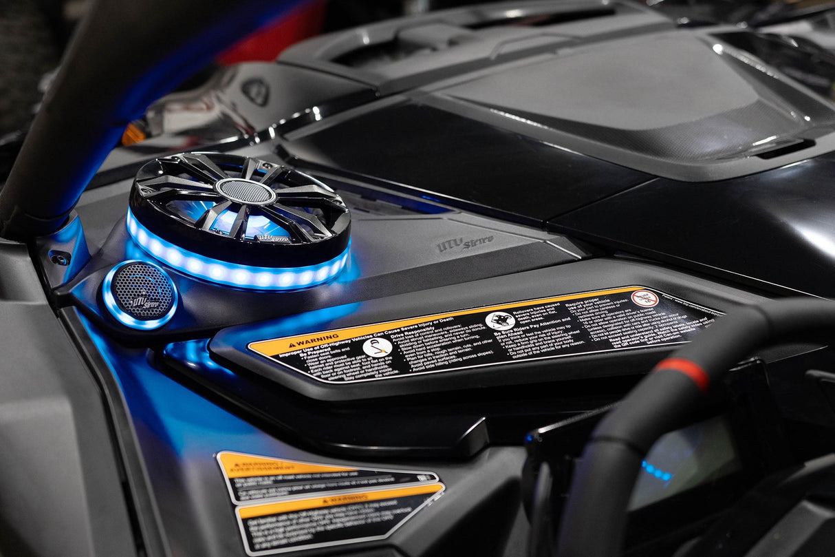 Can-Am® Maverick R 6.5" Dash Panel Speaker Mounts | UTVS-R-DP65 UTV Stereo