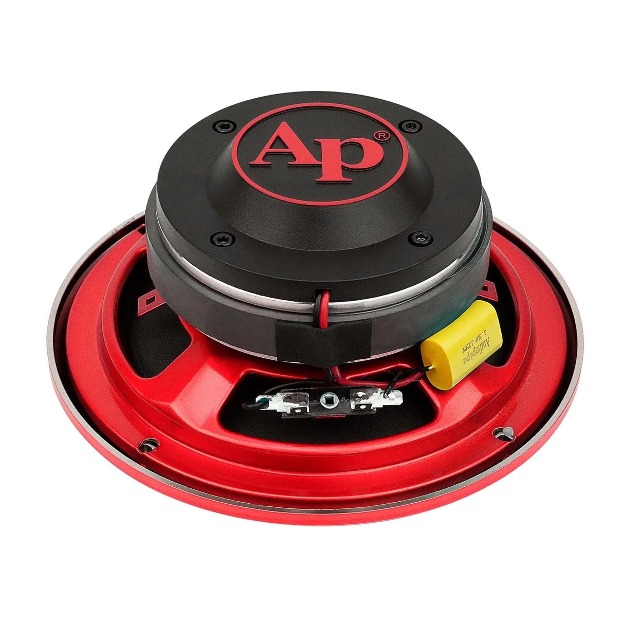 Audiopipe APMB-628GH-RED 6.5" 150W RMS Compression Horn Midrange Speaker (Single) Audiopipe
