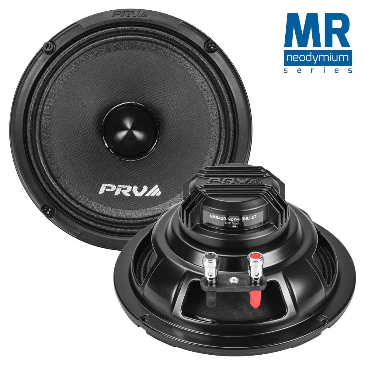 PRV Audio 6MR400-NDY-4 | 6.5" 400W Neodymium Bullet Midrange Speaker PRV Audio