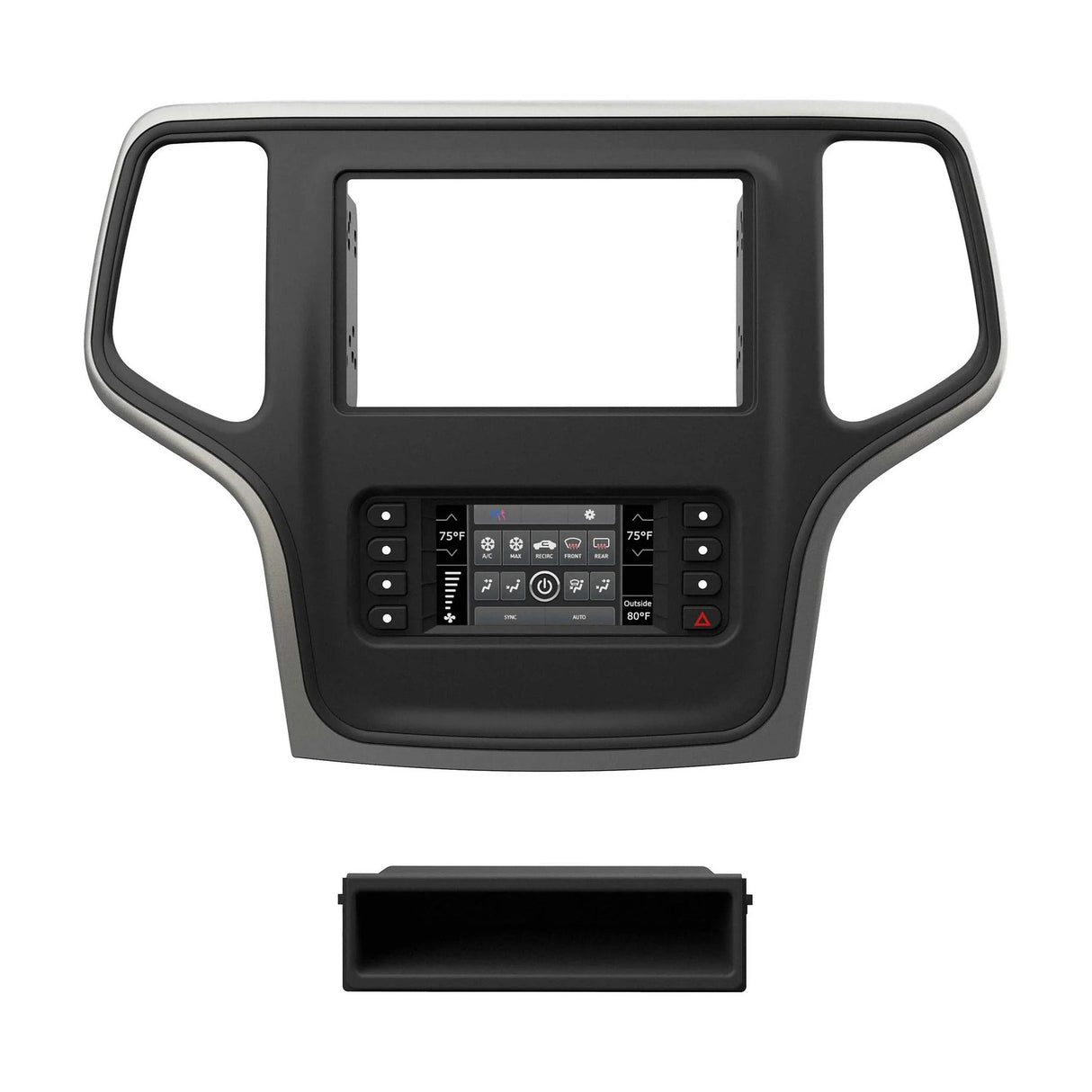 Metra 99-6536S Jeep Grand Cherokee 2014-2021 Silver Trim TurboTouch Kit
