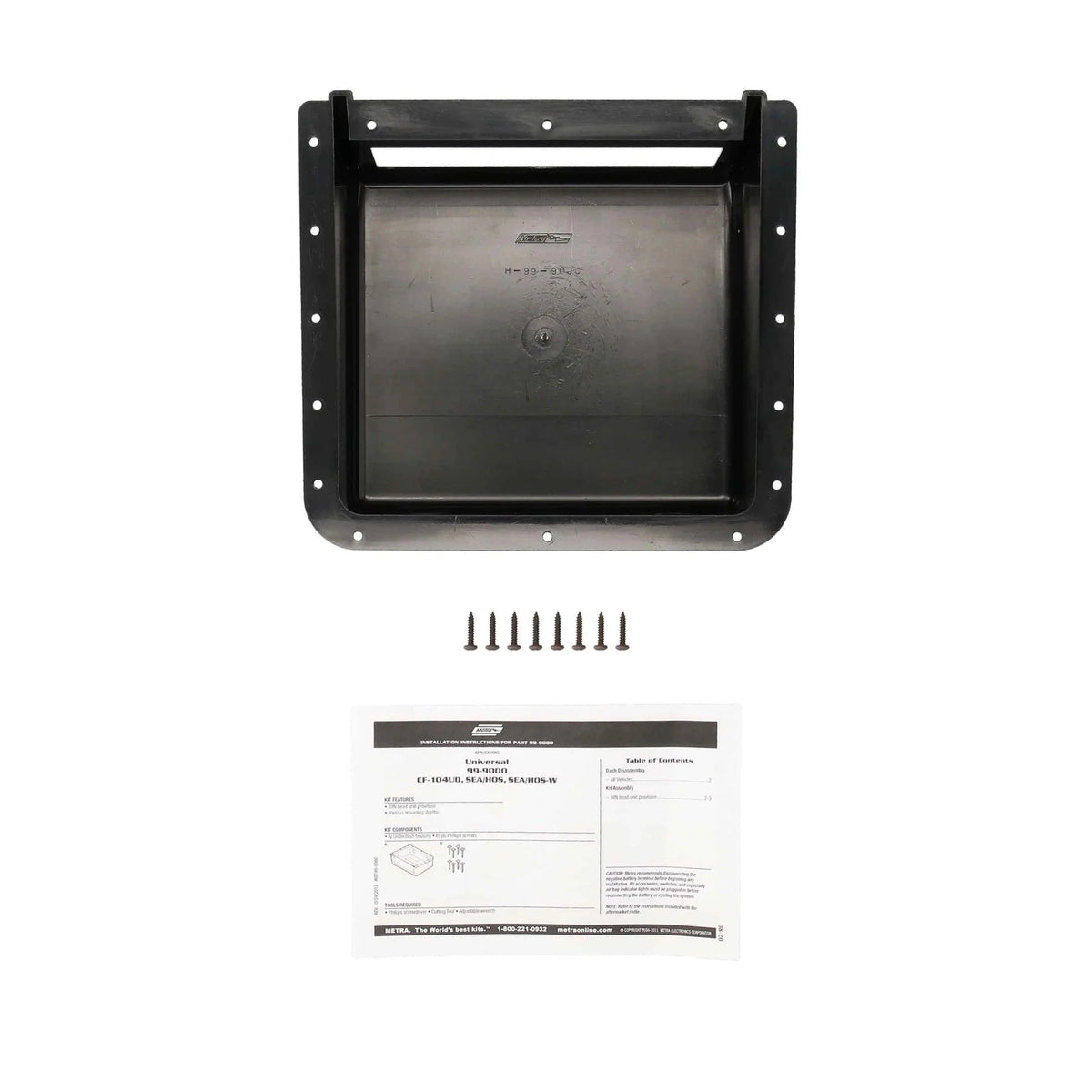 Metra 99-9000 Universal Single DIN Housing