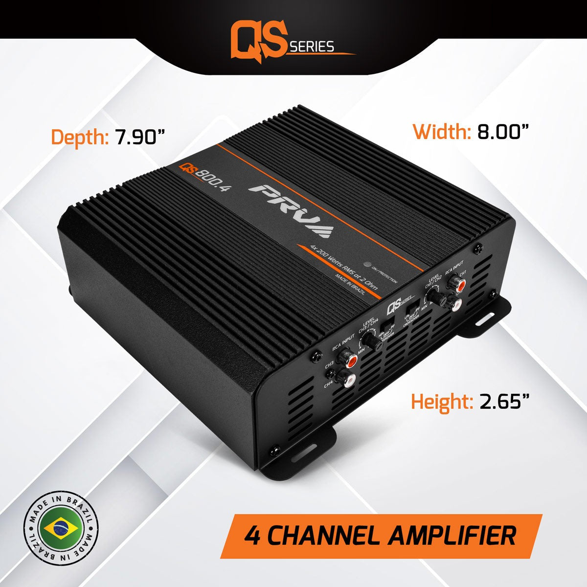PRV Audio QS800.4 | 4-Channel Class D Amplifier PRV Audio