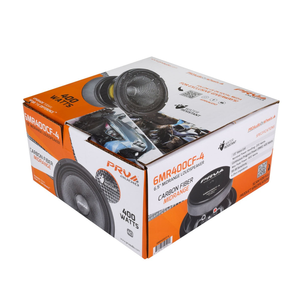 PRV Audio 6MR400CF-4 | 6.5" 400W Midrange Speaker (Single) PRV Audio
