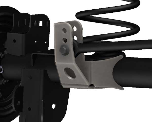 Jeep Wrangler JK Lifted Rear Axle Track Bar Bracket