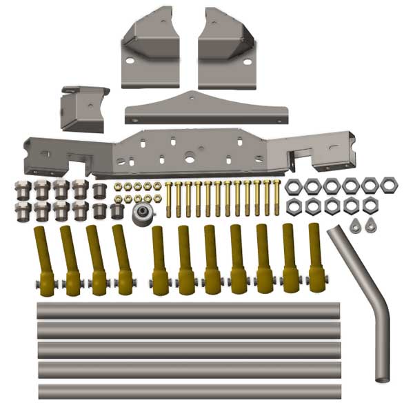 Jeep JK and JKU Front and Rear 3 Link Suspension Kit