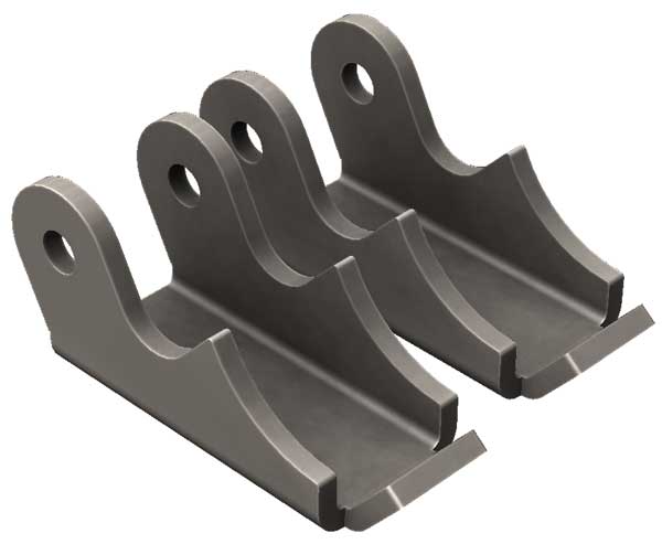 Jeep Wrangler YJ Rear Axle Shock Brackets